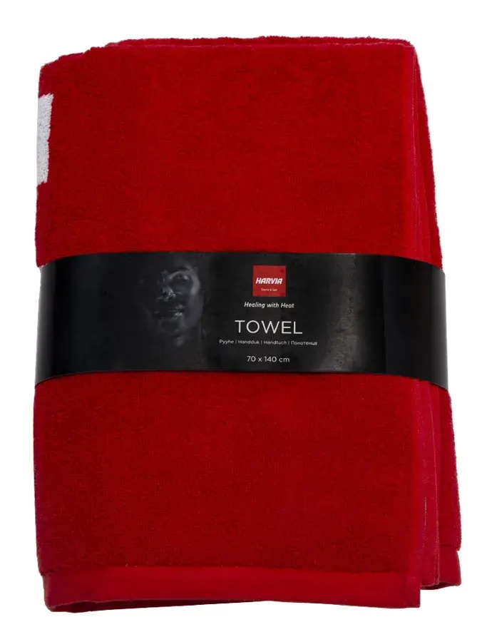 Harvia Towel 70 × 140 cm, Red