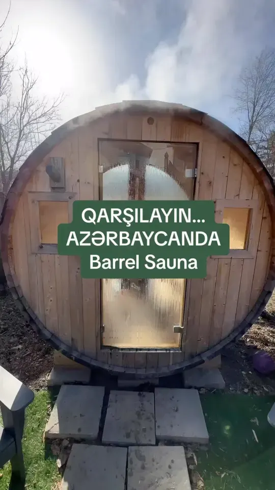 Barrel sauna — Qarşılayın… Azərbaycanda Barrel Sauna