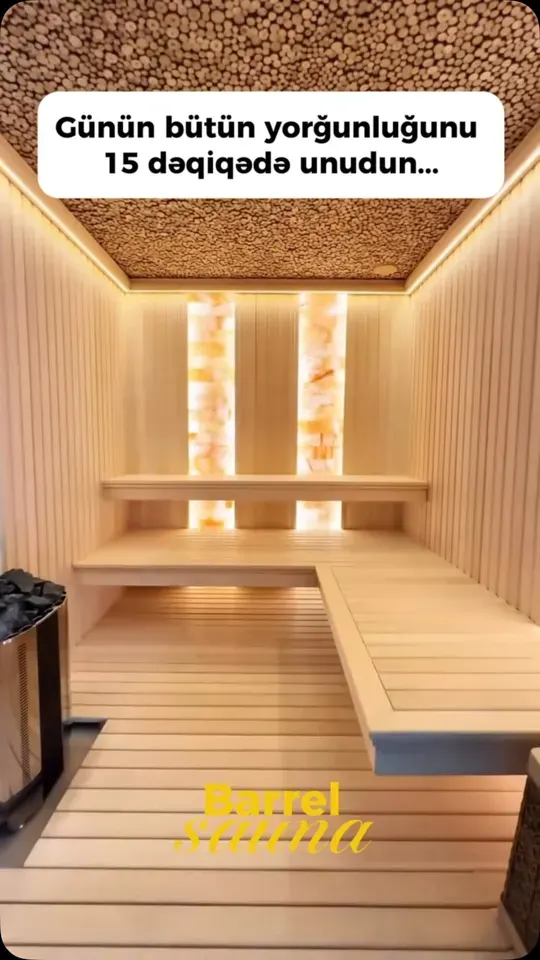 Daxili sauna — Günün bütün yorğunluğunu 15 dəqiqədə unudun