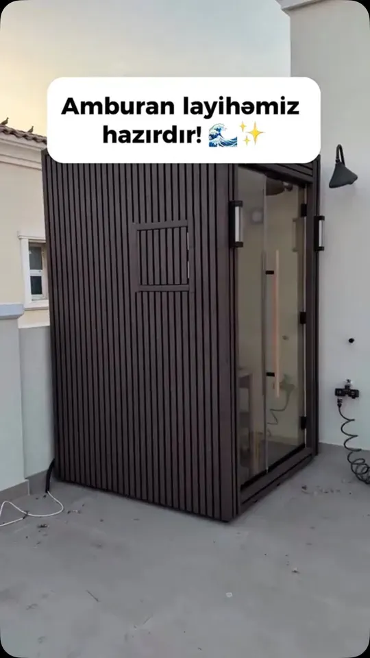 Kabin sauna — Amburan layihəmiz hazırdır