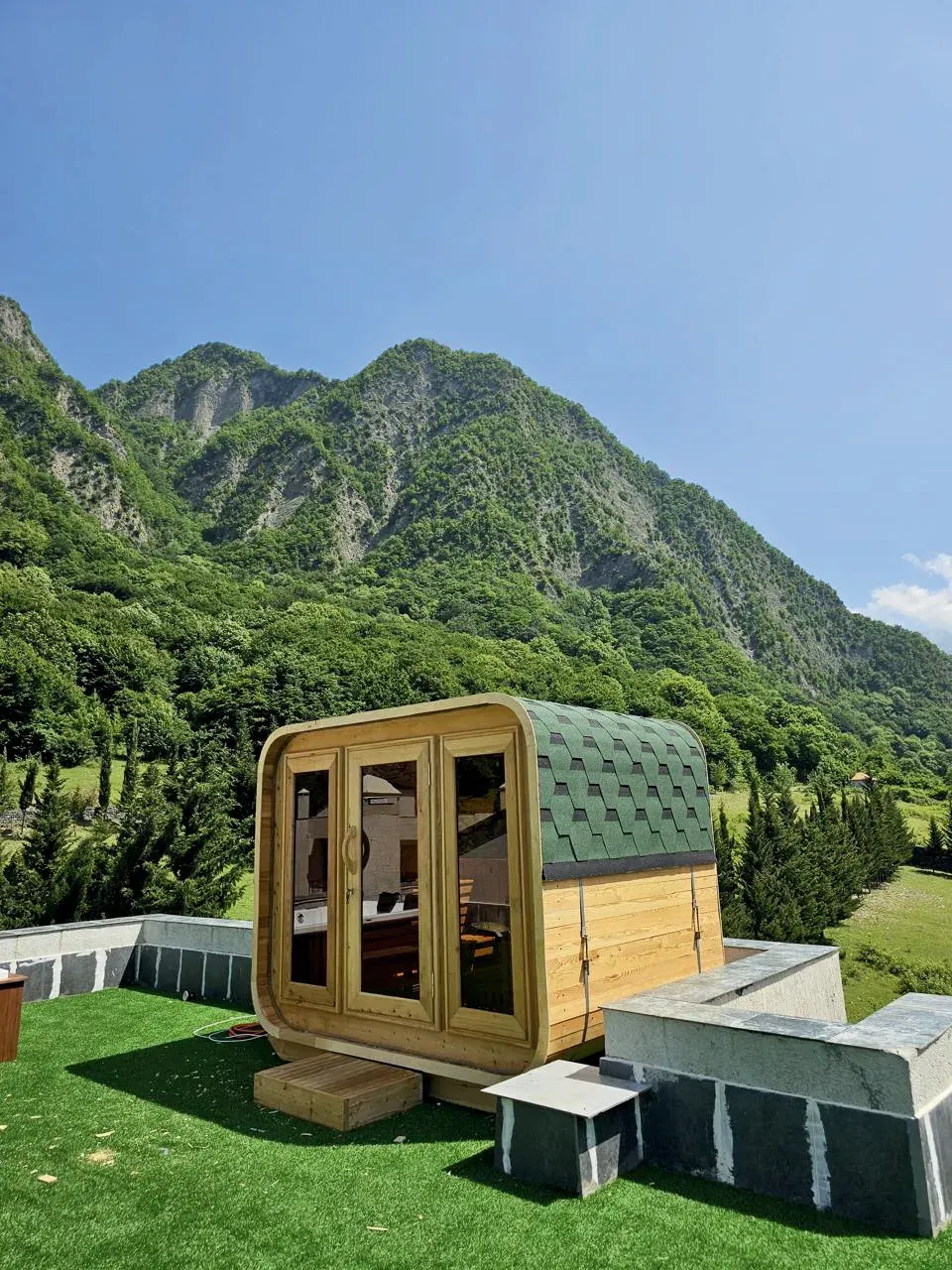 Kub sauna dağların qoynunda — Qax, İlisu — 2