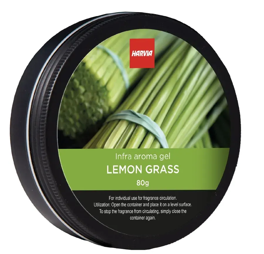 Harvia Infrared Sauna Scent Gel Tin, Lemon Grass, 80 g