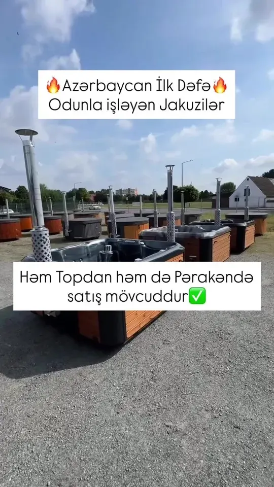 Odunla qızan jakuzi — 🔥 Azərbaycanda İlk Dəfə – Odunla Qızdırılan Jakuzilər!