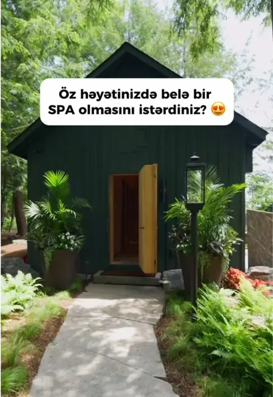 Kabin sauna — Öz həyətinizdə belə bir SPA olmasını istərdiniz?