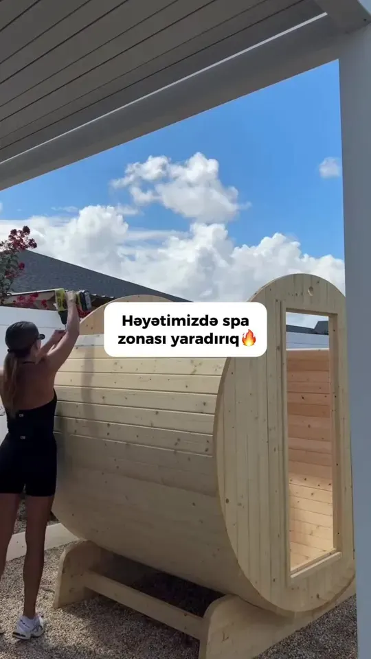 Barrel sauna — Həyətinizdə özünüzə özəl rahatlıq guşəsi yaratmağın tam zamanıdır!