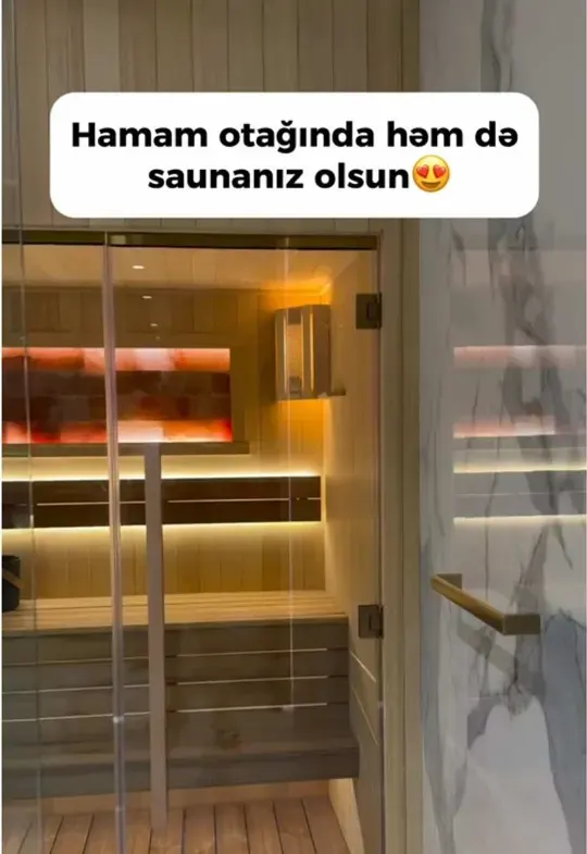 Daxili sauna — Evinizdə lüks və rahatlığı bir araya gətirmək istəyənlər üçün möhtəşəm ideya!